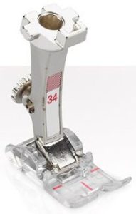 Bernina #34 Reverse-Pattern Foot with Clear Sole