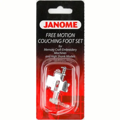 Janome Free Motion Couching Foot Set "FMC", High Shank