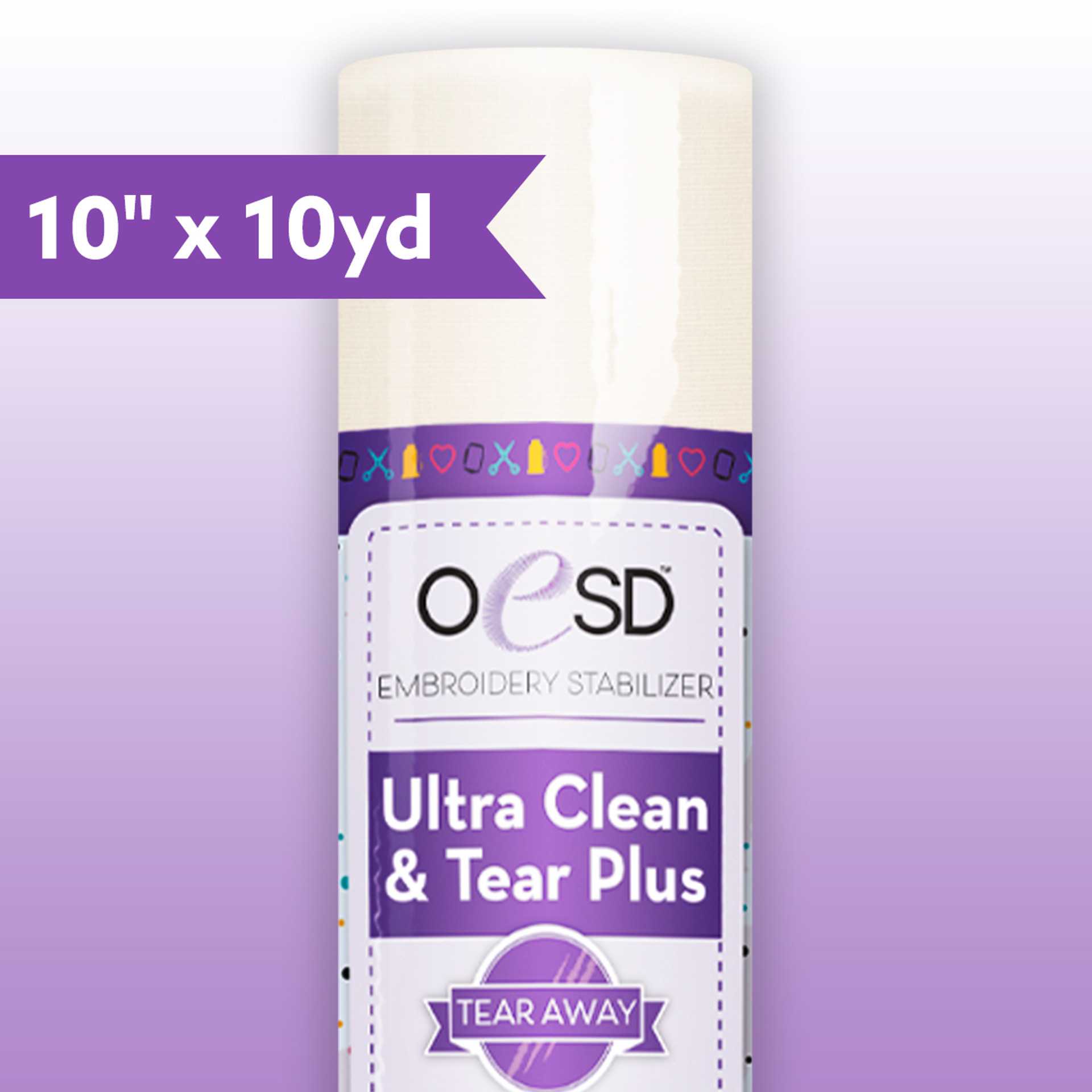 OESD Ultra Clean and Tear Plus 10" x 10yd