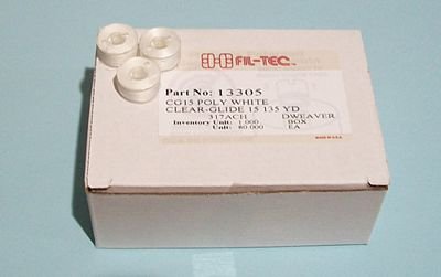 Pre-Wound Fil-Tech White Embroidery Bobbins, Box of 80