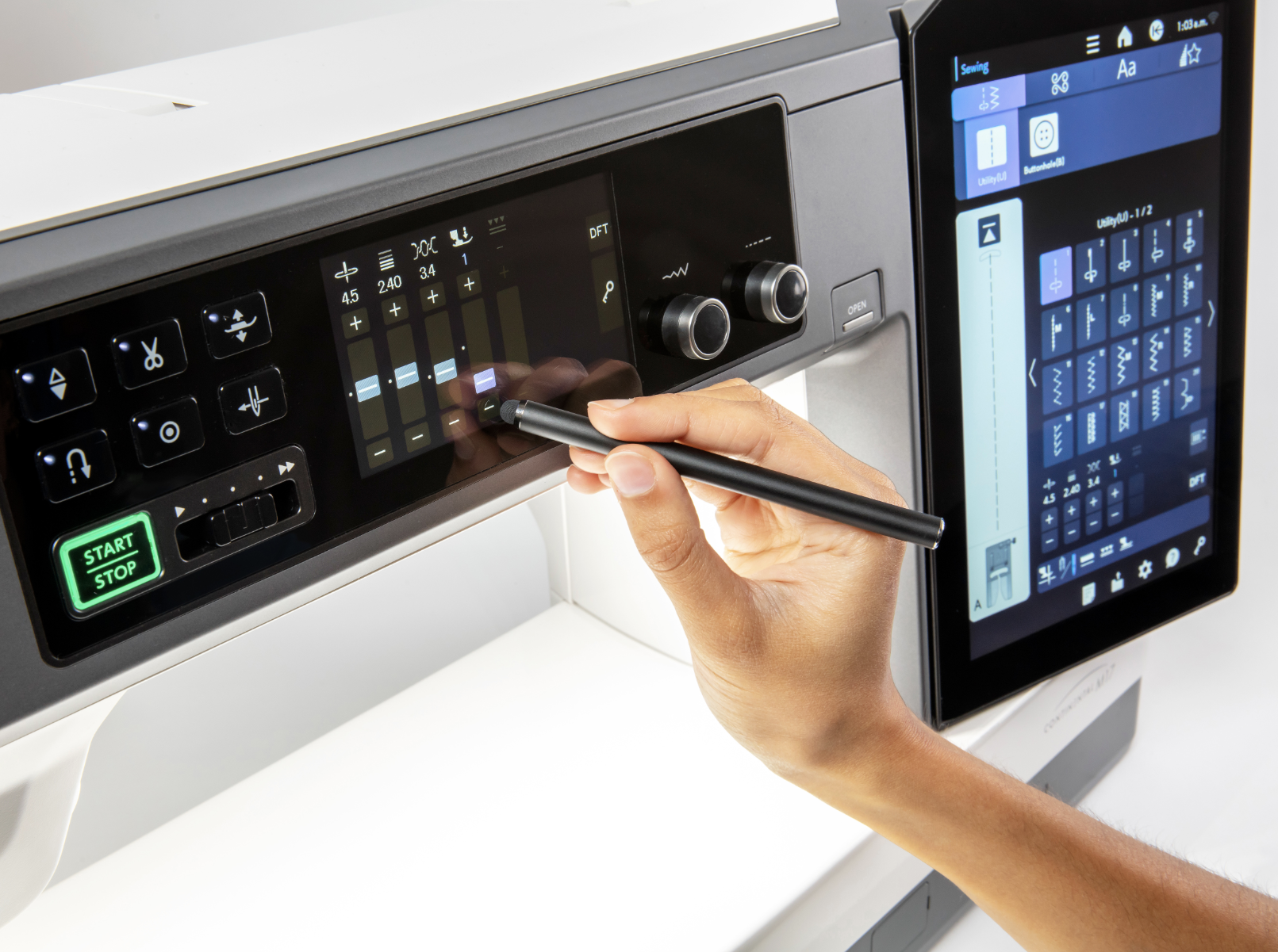 Janome Continental M17 dual screens - The Sewing Machine Shop - Bay Area - Walnut Creek