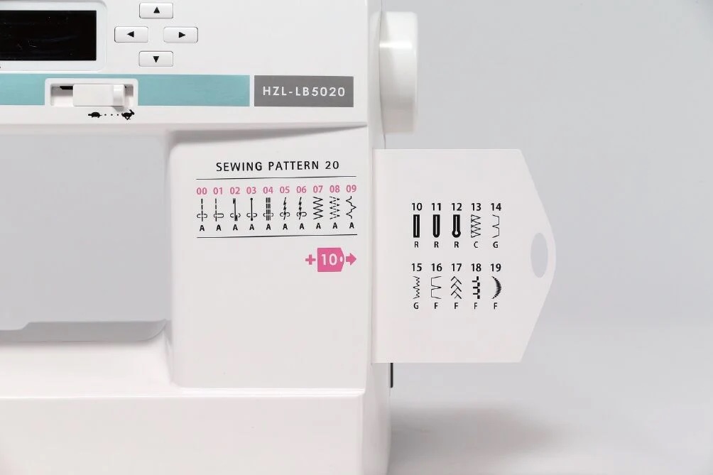 Juki HZL LB5020 Stitch Chart- The Sewing Machine Shop - Bay Area - Walnut Creek