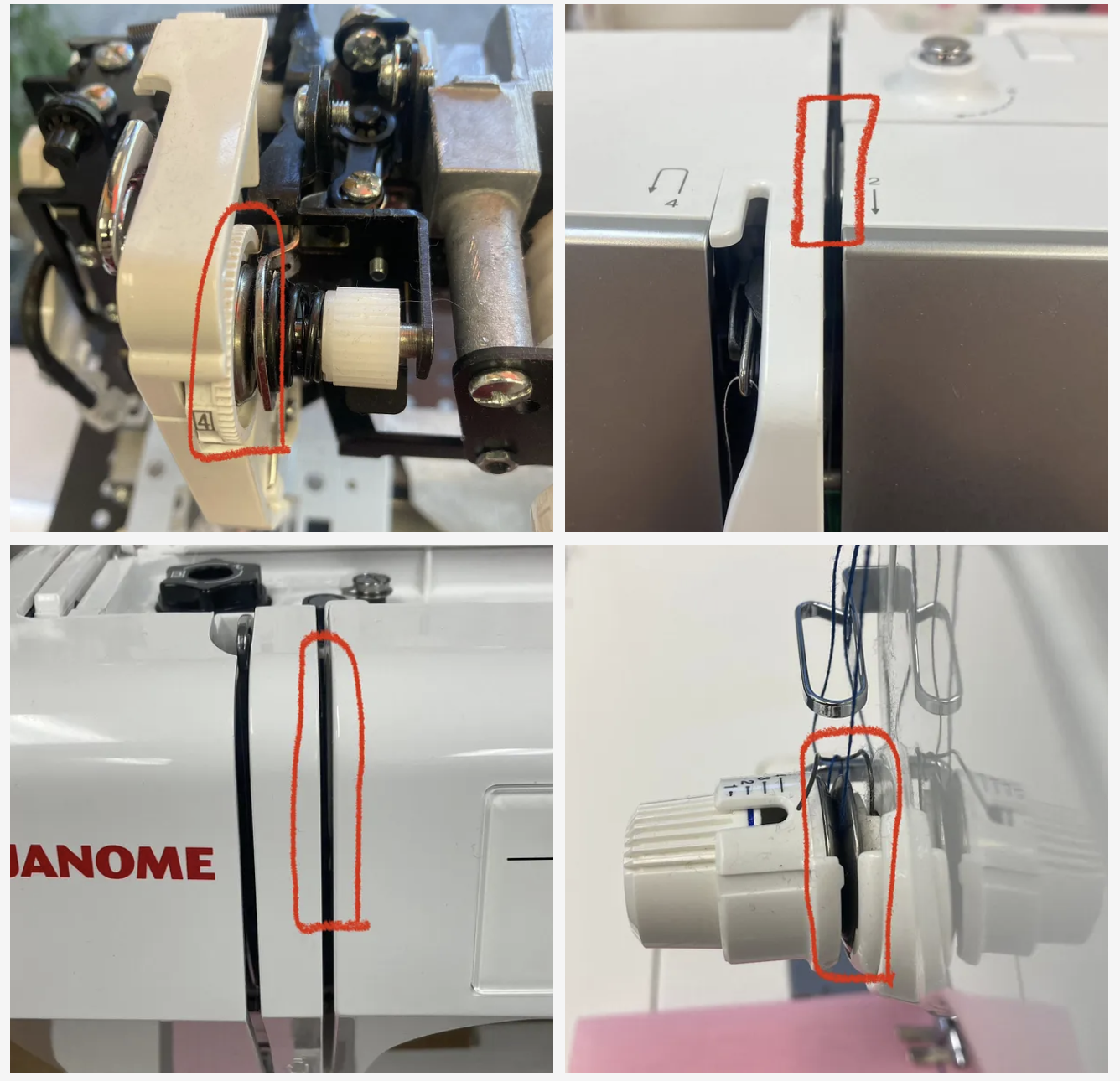 upper tension discs - The Sewing Machine Shop - Bay Area - Walnut Creek